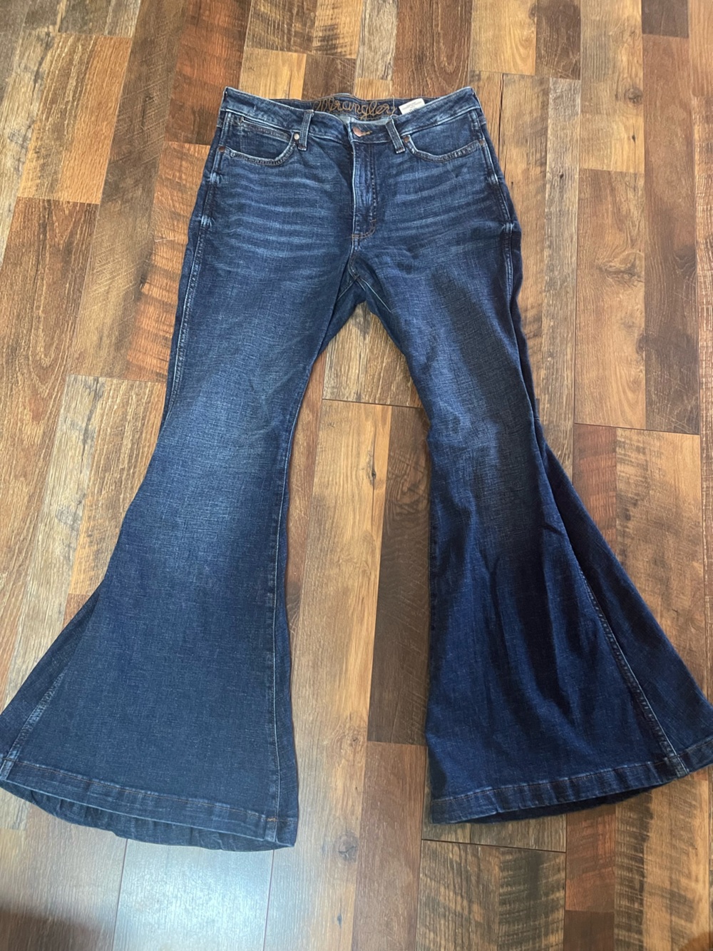 Women's Dark Indigo Flare Jeans - Flare Bell Bottom